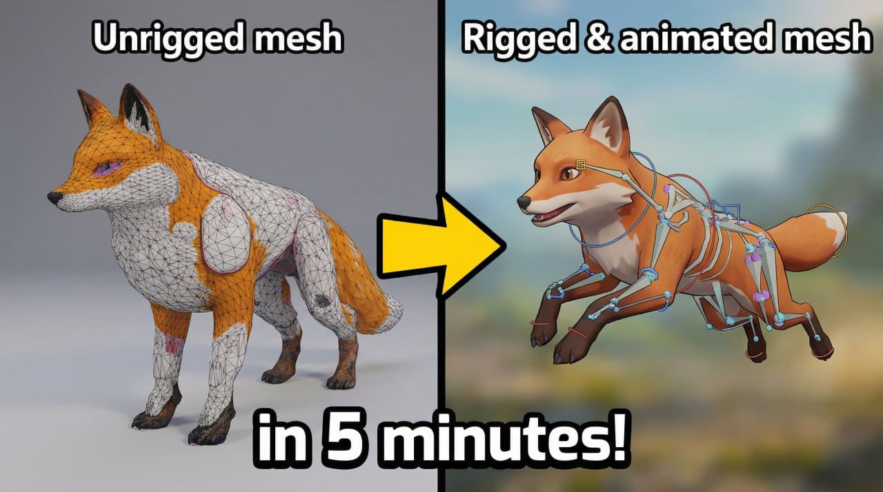 AI Rigging for Animals in 5 Minutes — Animate Anything Tutorial | TOP ...